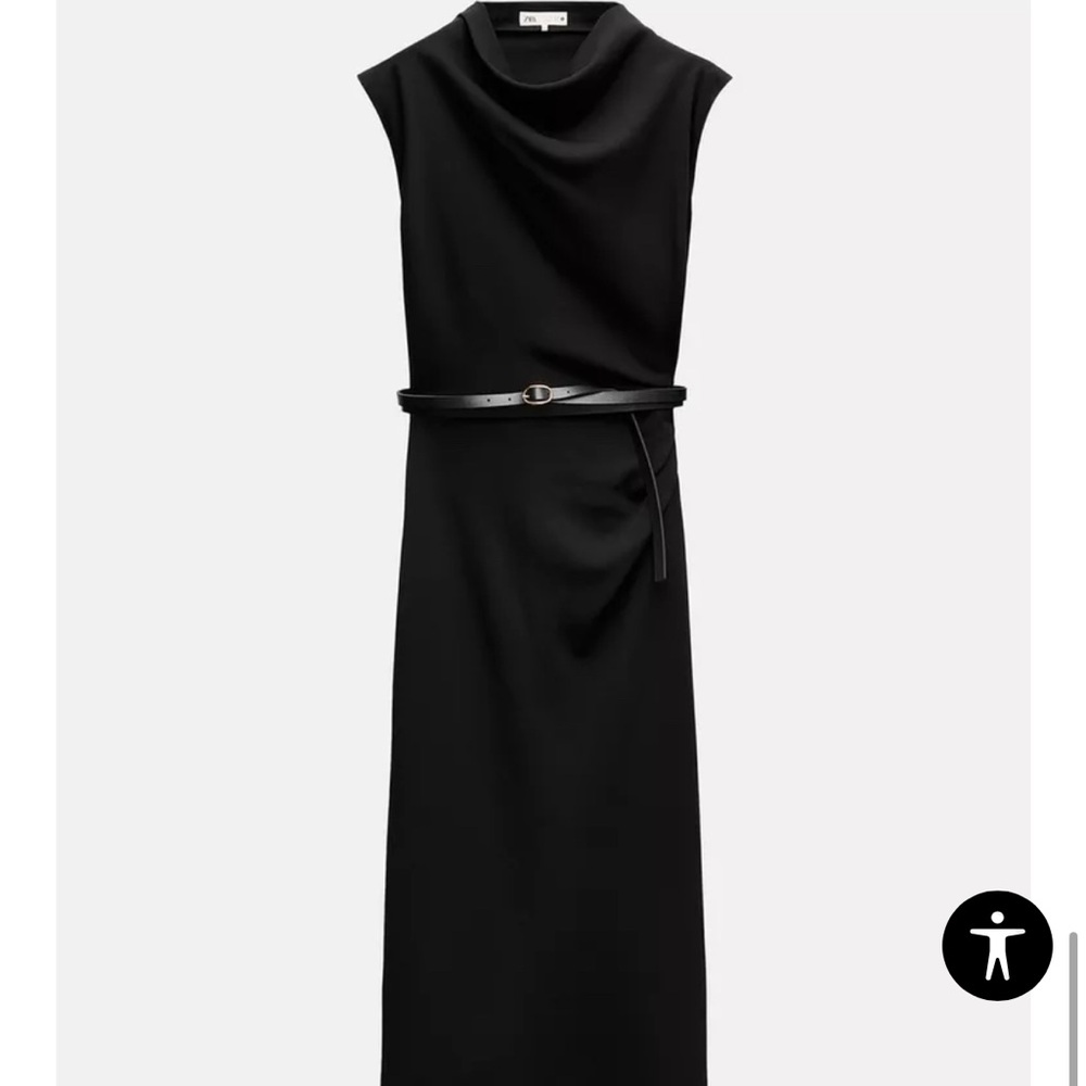 ZW COLLECTION BELTED MIDI DRESS
BLACK - Picture 8 of 10